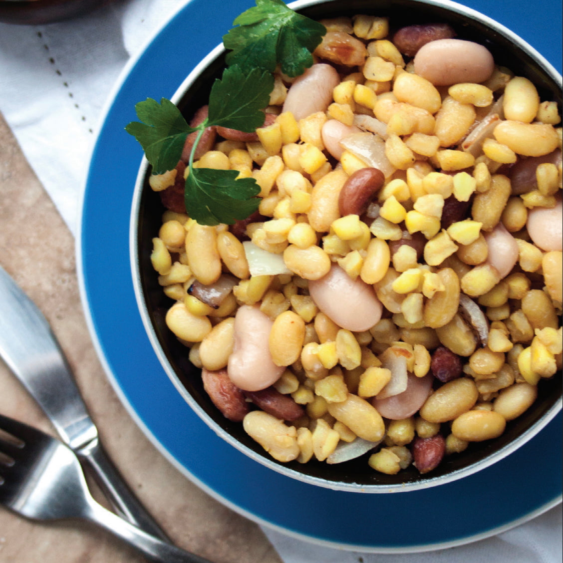 Curried Samp and Beans